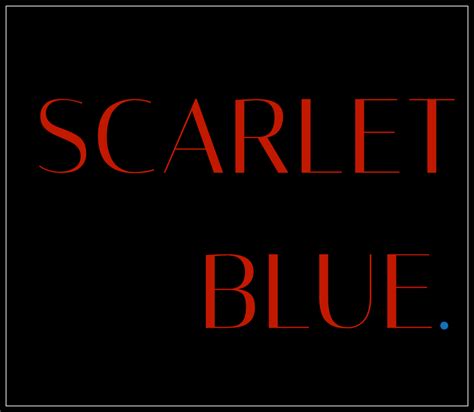 scarelet blue